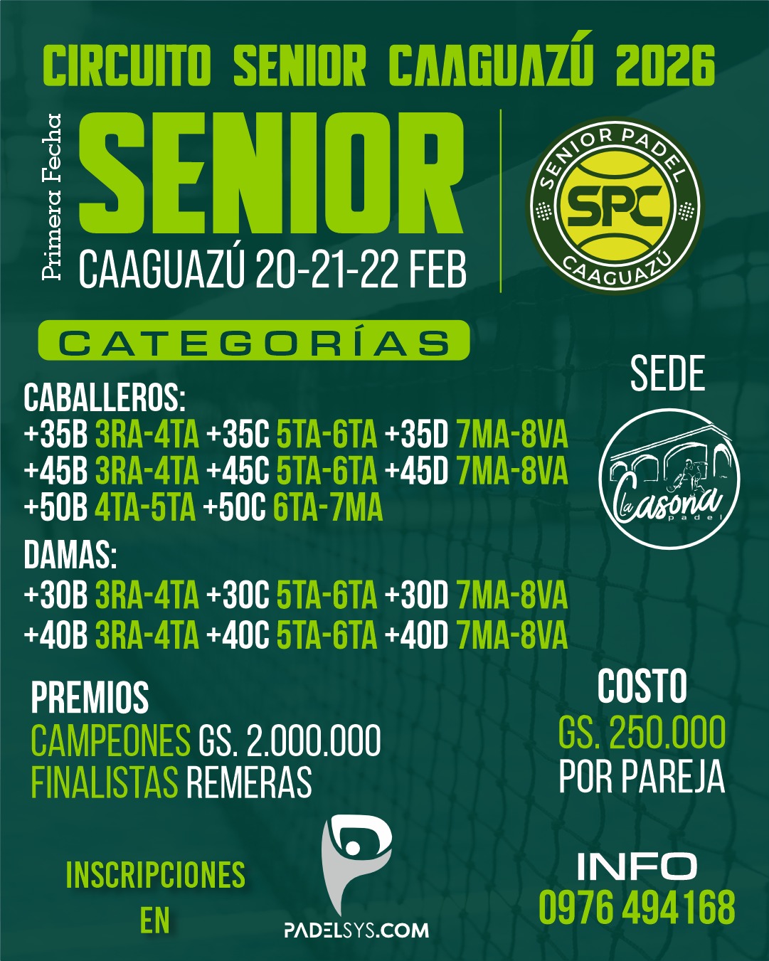 PRIMERA FECHA SENIOR CAAGUAZU